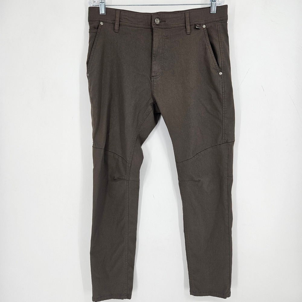 Projek Raw Pants Mens 34 5 Pocket Classic Stretch Utility Tactical Dark Brown